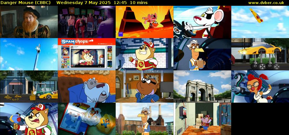 Danger Mouse (CBBC) Wednesday 7 May 2025 12:45 - 12:55