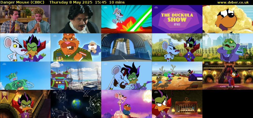 Danger Mouse (CBBC) Thursday 8 May 2025 15:45 - 15:55