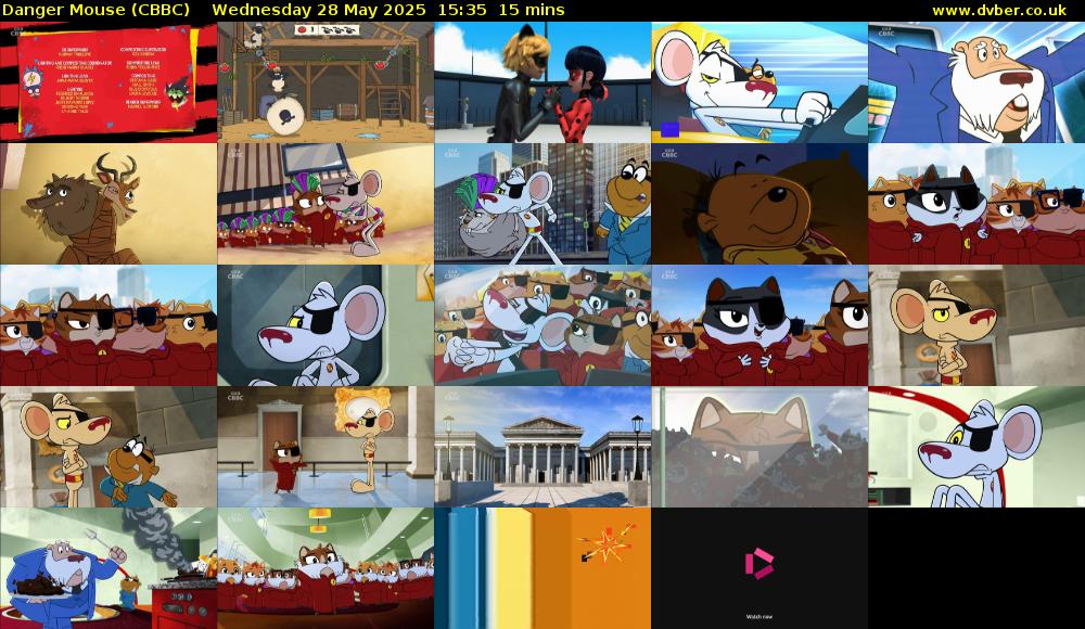 Danger Mouse (CBBC) Wednesday 28 May 2025 15:35 - 15:50
