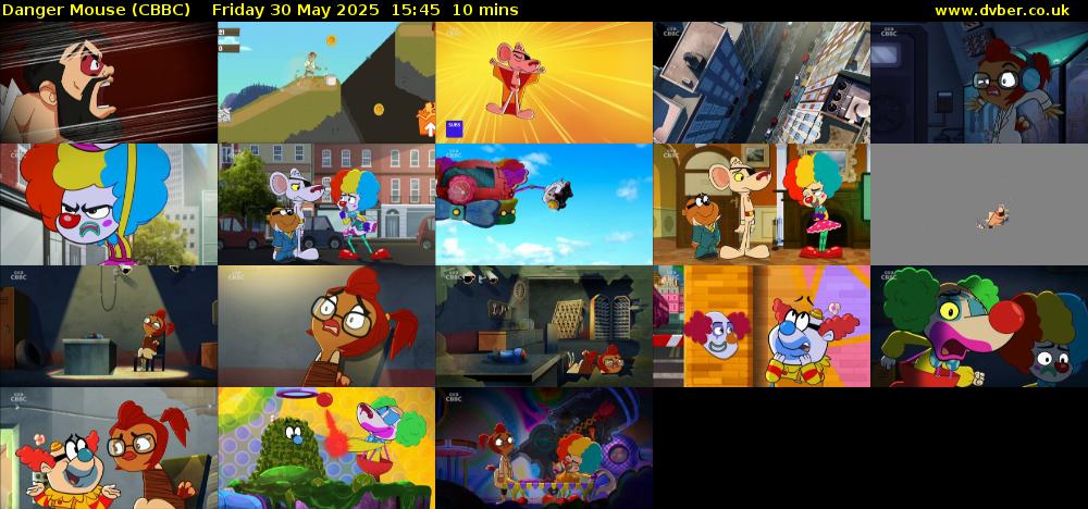 Danger Mouse (CBBC) Friday 30 May 2025 15:45 - 15:55