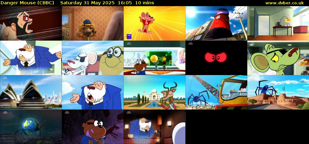 Danger Mouse (CBBC) Saturday 31 May 2025 16:05 - 16:15