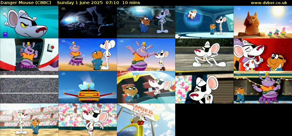 Danger Mouse (CBBC) Sunday 1 June 2025 07:10 - 07:20