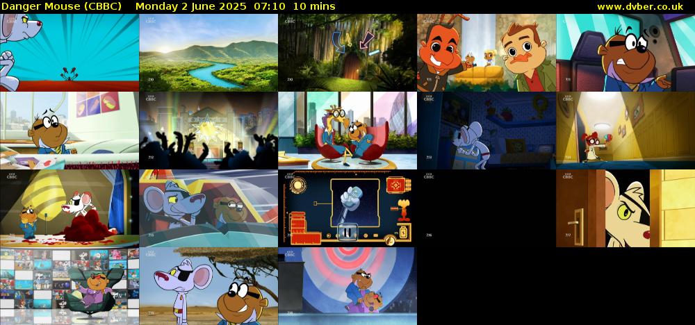 Danger Mouse (CBBC) Monday 2 June 2025 07:10 - 07:20
