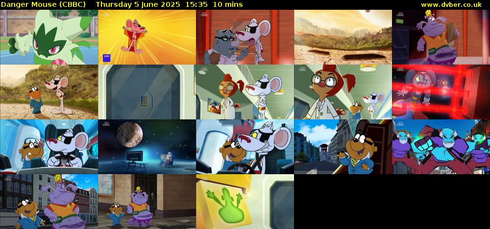 Danger Mouse (CBBC) Thursday 5 June 2025 15:35 - 15:45
