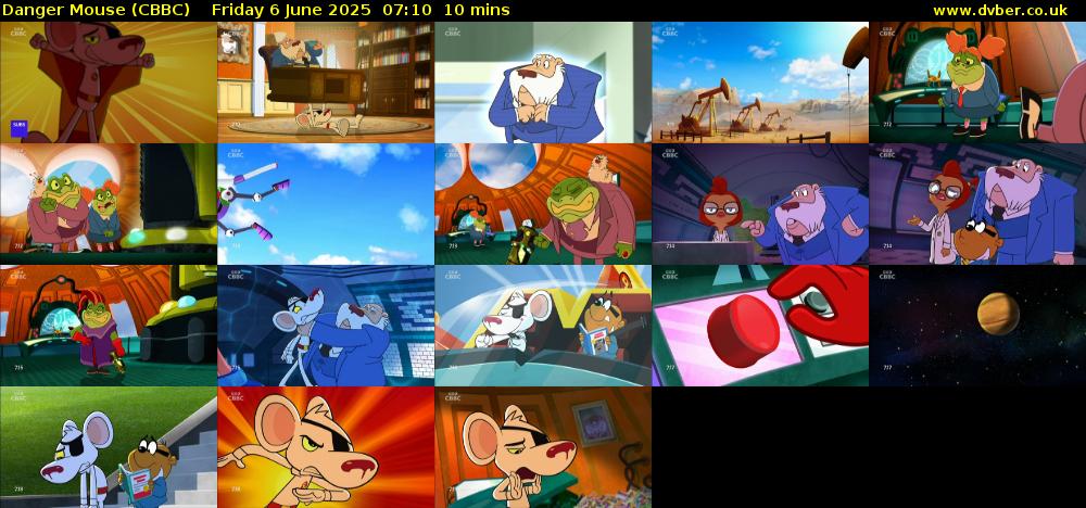 Danger Mouse (CBBC) Friday 6 June 2025 07:10 - 07:20