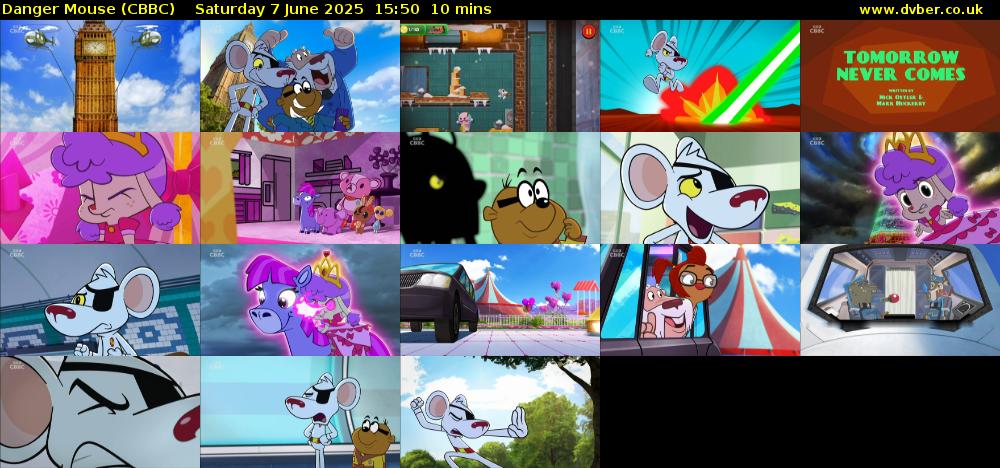 Danger Mouse (CBBC) Saturday 7 June 2025 15:50 - 16:00
