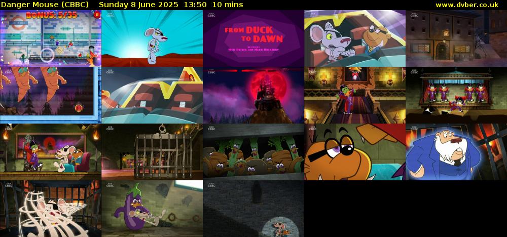 Danger Mouse (CBBC) Sunday 8 June 2025 13:50 - 14:00