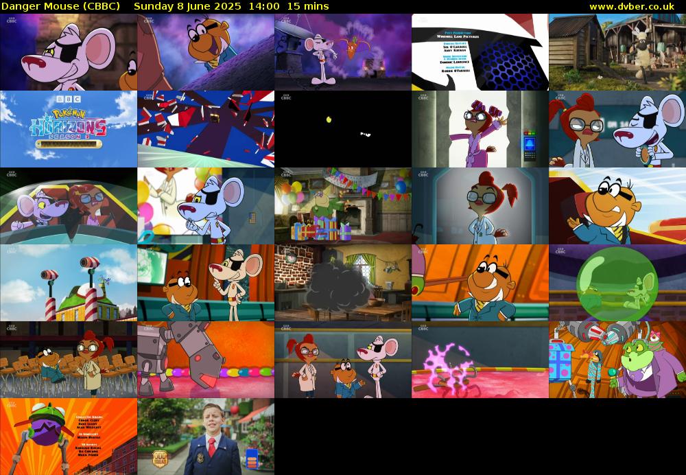 Danger Mouse (CBBC) Sunday 8 June 2025 14:00 - 14:15