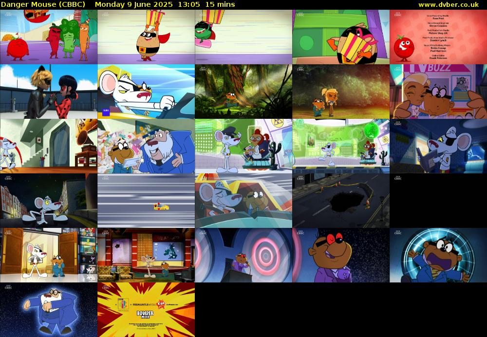 Danger Mouse (CBBC) Monday 9 June 2025 13:05 - 13:20