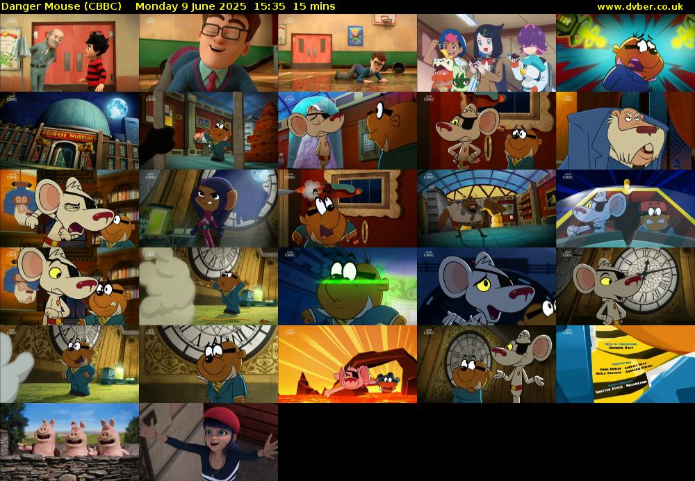 Danger Mouse (CBBC) Monday 9 June 2025 15:35 - 15:50