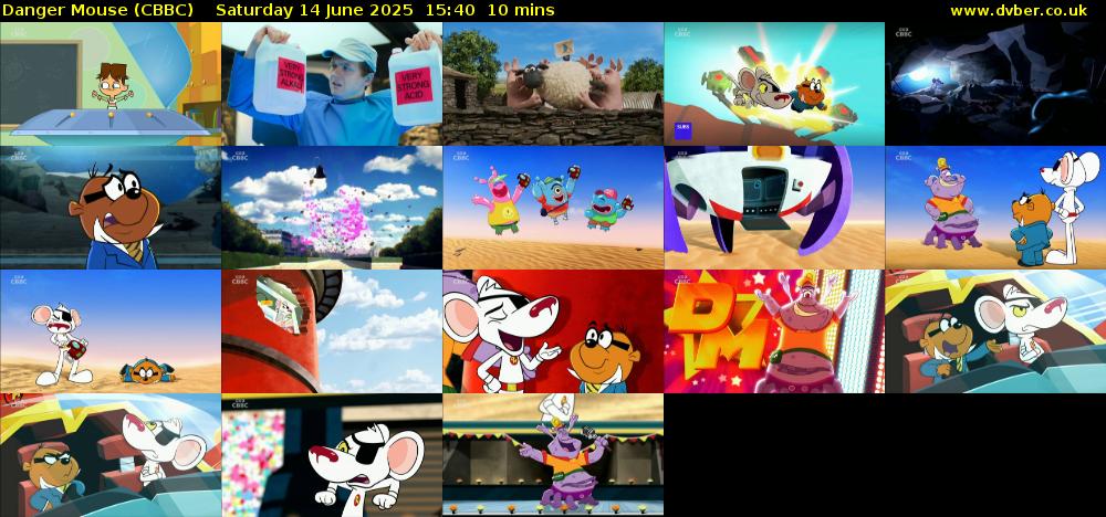 Danger Mouse (CBBC) Saturday 14 June 2025 15:40 - 15:50