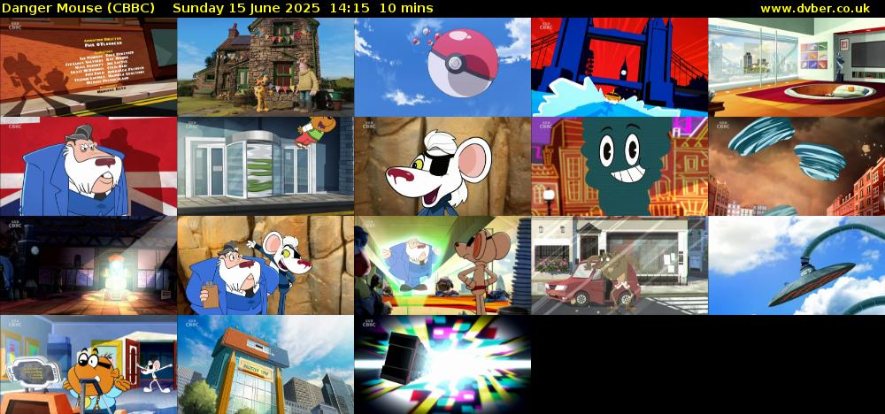 Danger Mouse (CBBC) Sunday 15 June 2025 14:15 - 14:25