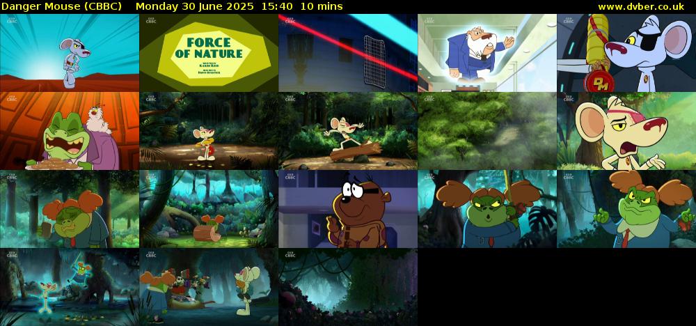 Danger Mouse (CBBC) Monday 30 June 2025 15:40 - 15:50