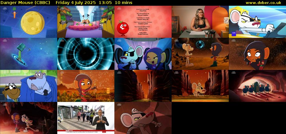 Danger Mouse (CBBC) Friday 4 July 2025 13:05 - 13:15