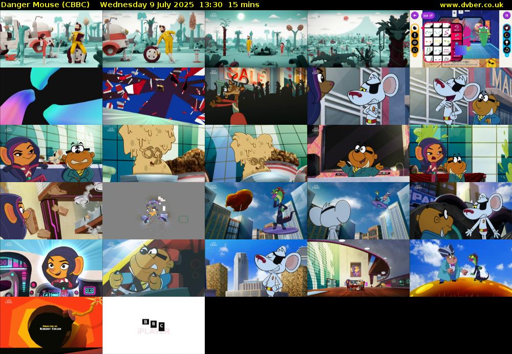 Danger Mouse (CBBC) Wednesday 9 July 2025 13:30 - 13:45