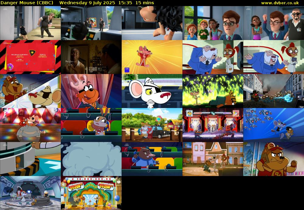Danger Mouse (CBBC) Wednesday 9 July 2025 15:35 - 15:50