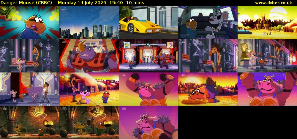 Danger Mouse (CBBC) Monday 14 July 2025 15:40 - 15:50
