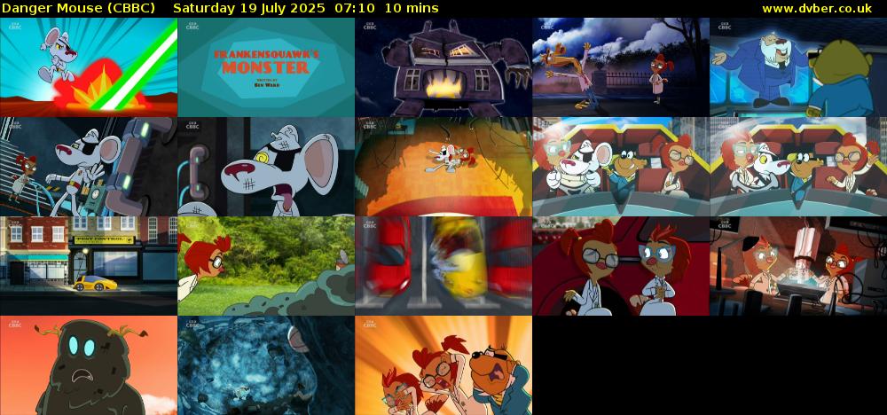 Danger Mouse (CBBC) Saturday 19 July 2025 07:10 - 07:20