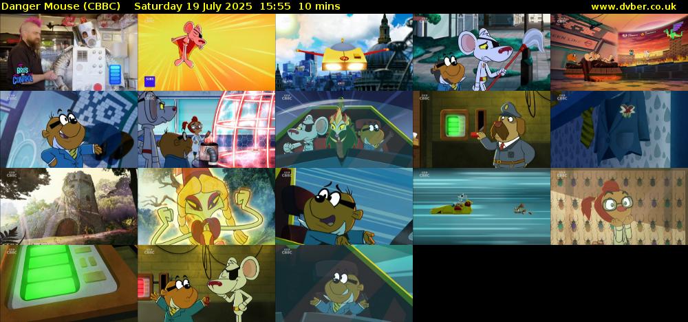 Danger Mouse (CBBC) Saturday 19 July 2025 15:55 - 16:05