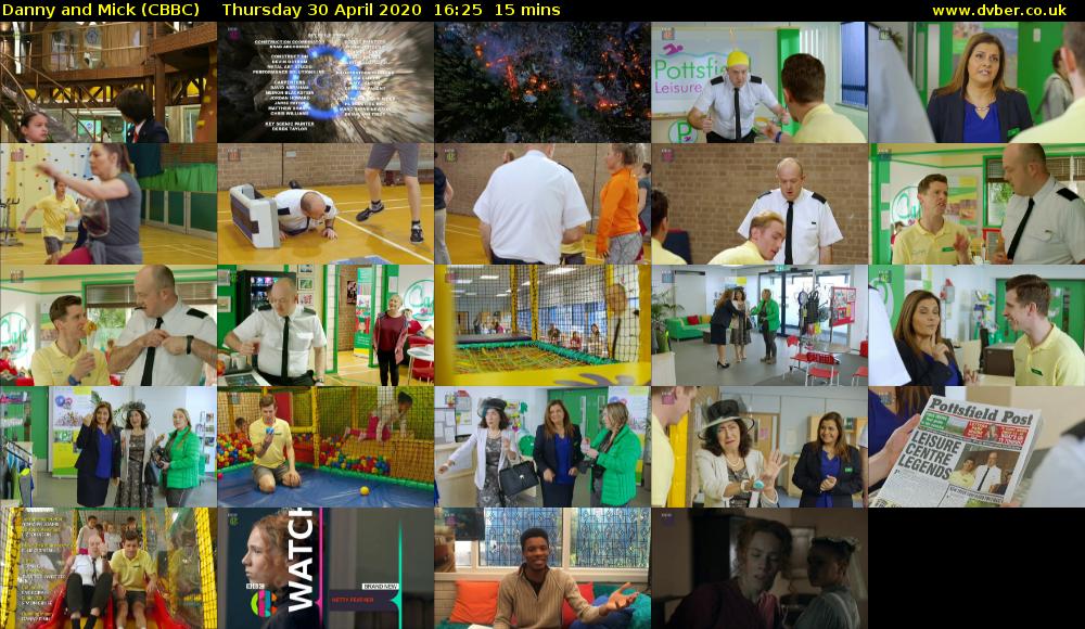 Danny and Mick (CBBC) Thursday 30 April 2020 16:25 - 16:40