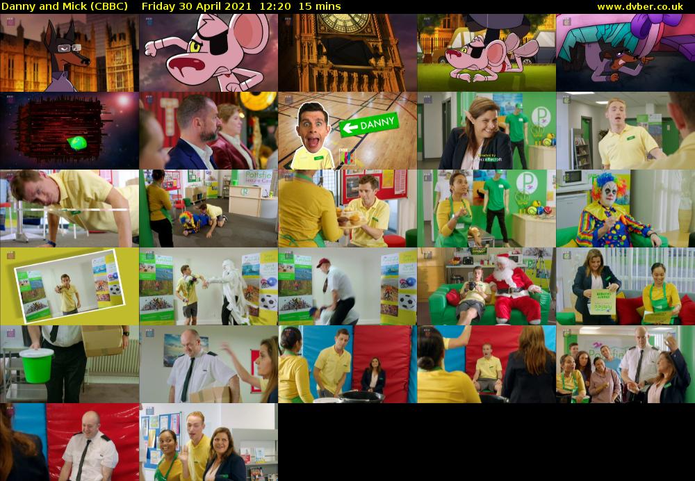 Danny and Mick (CBBC) Friday 30 April 2021 12:20 - 12:35