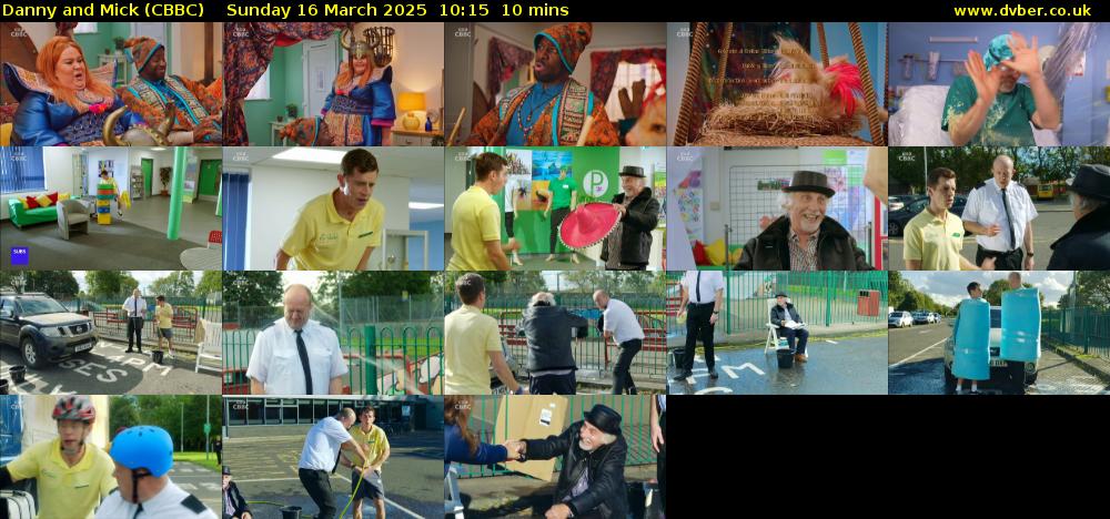 Danny and Mick (CBBC) Sunday 16 March 2025 10:15 - 10:25