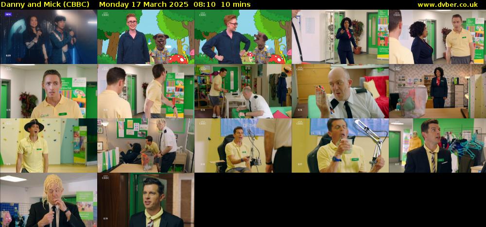 Danny and Mick (CBBC) Monday 17 March 2025 08:10 - 08:20