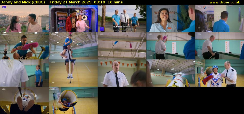 Danny and Mick (CBBC) Friday 21 March 2025 08:10 - 08:20