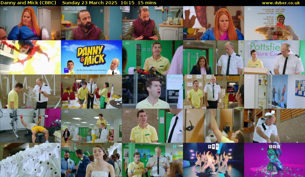 Danny and Mick (CBBC) Sunday 23 March 2025 10:15 - 10:30