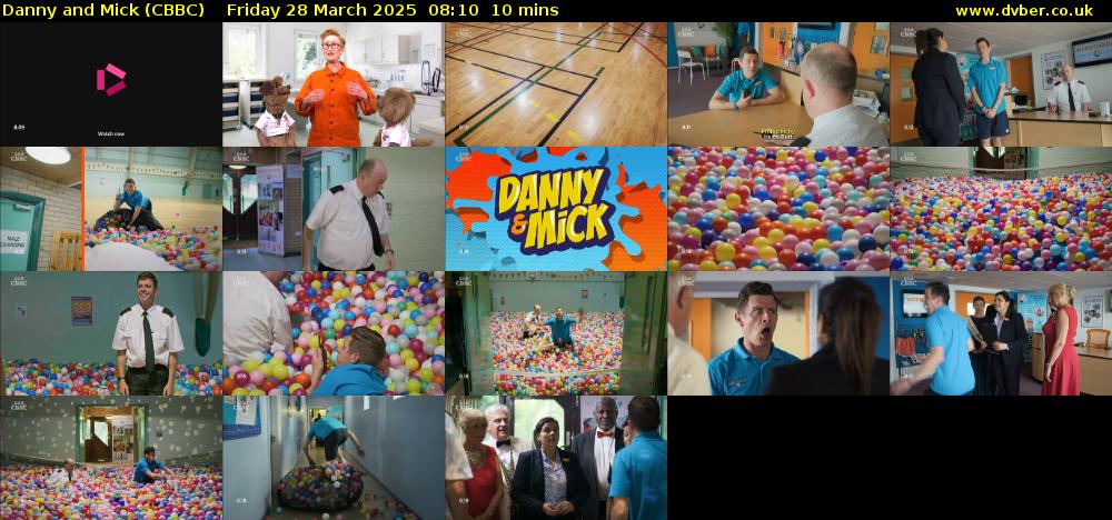 Danny and Mick (CBBC) Friday 28 March 2025 08:10 - 08:20