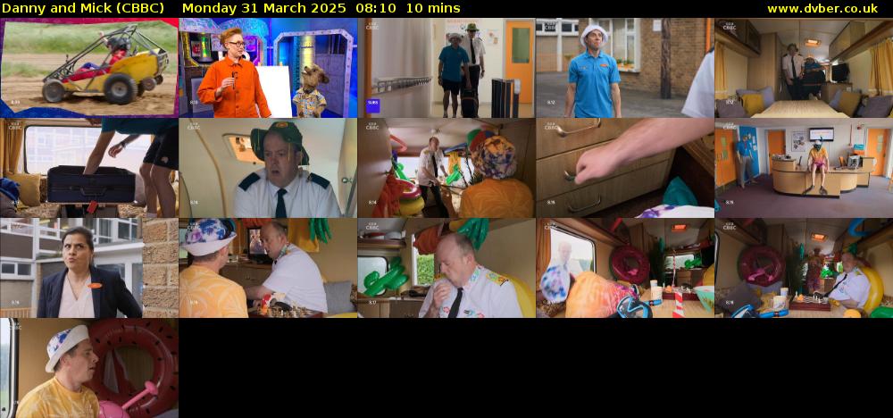 Danny and Mick (CBBC) Monday 31 March 2025 08:10 - 08:20