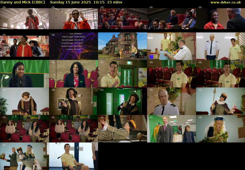 Danny and Mick (CBBC) Sunday 15 June 2025 10:15 - 10:30