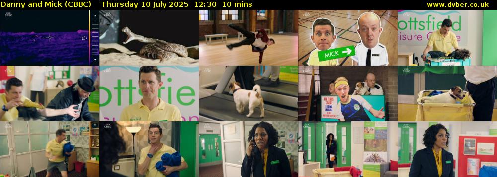 Danny and Mick (CBBC) Thursday 10 July 2025 12:30 - 12:40