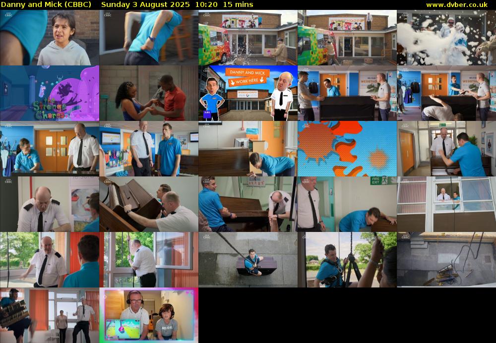 Danny and Mick (CBBC) Sunday 3 August 2025 10:20 - 10:35