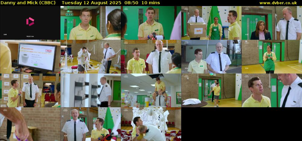 Danny and Mick (CBBC) Tuesday 12 August 2025 08:50 - 09:00