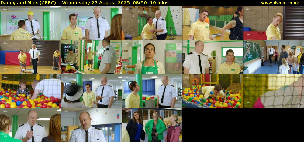 Danny and Mick (CBBC) Wednesday 27 August 2025 08:50 - 09:00