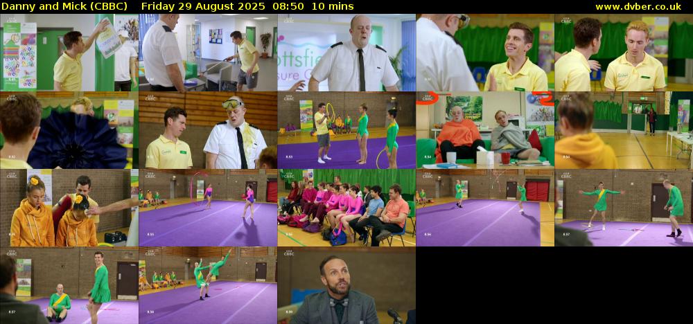 Danny and Mick (CBBC) Friday 29 August 2025 08:50 - 09:00