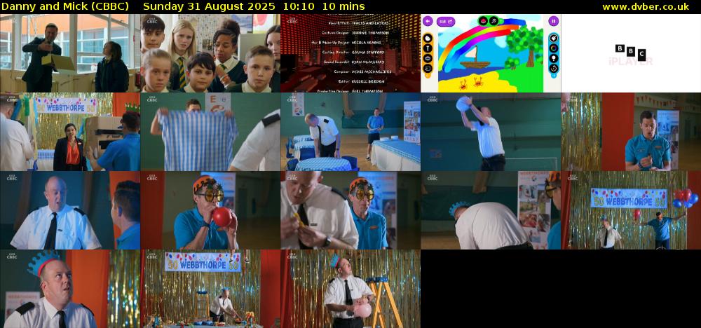 Danny and Mick (CBBC) Sunday 31 August 2025 10:10 - 10:20