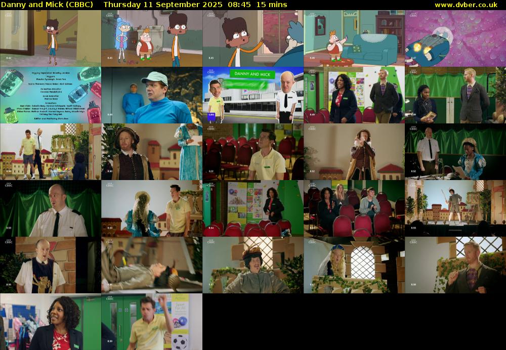 Danny and Mick (CBBC) Thursday 11 September 2025 08:45 - 09:00