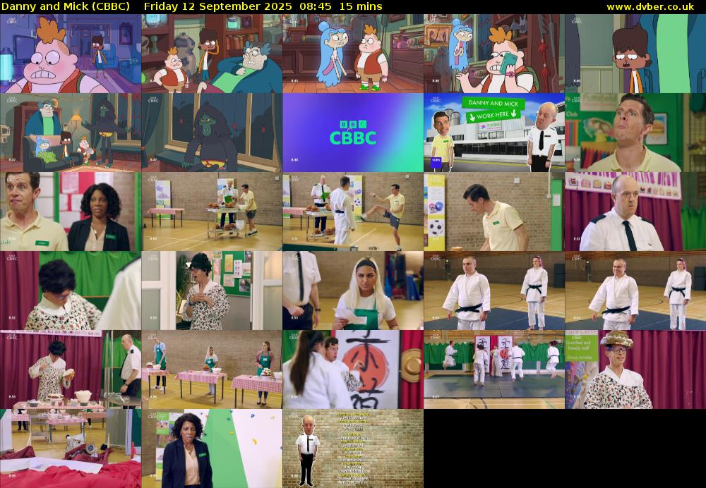 Danny and Mick (CBBC) Friday 12 September 2025 08:45 - 09:00