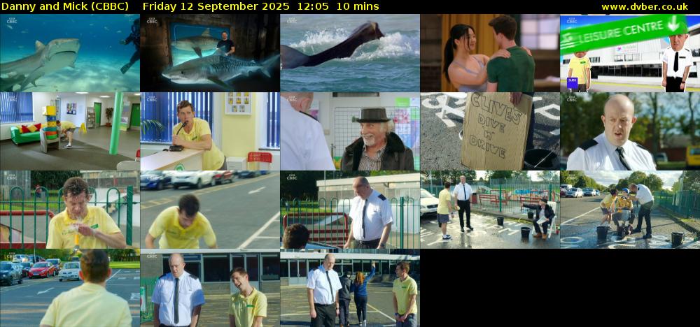 Danny and Mick (CBBC) Friday 12 September 2025 12:05 - 12:15