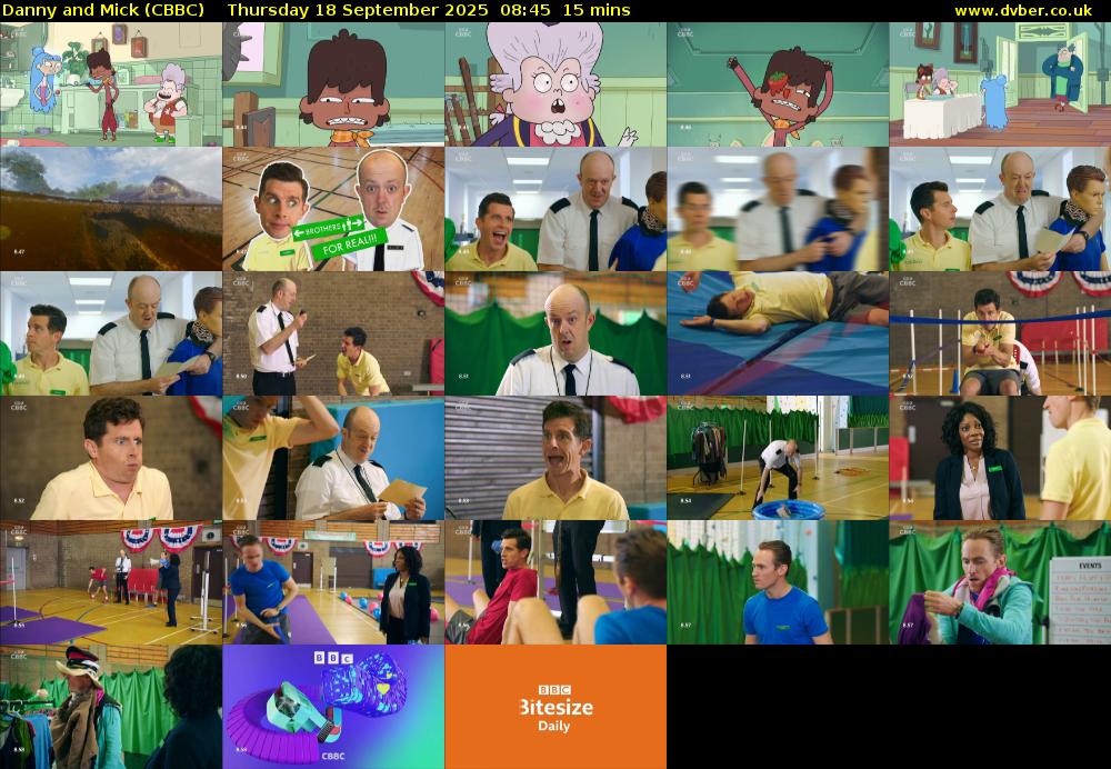 Danny and Mick (CBBC) Thursday 18 September 2025 08:45 - 09:00