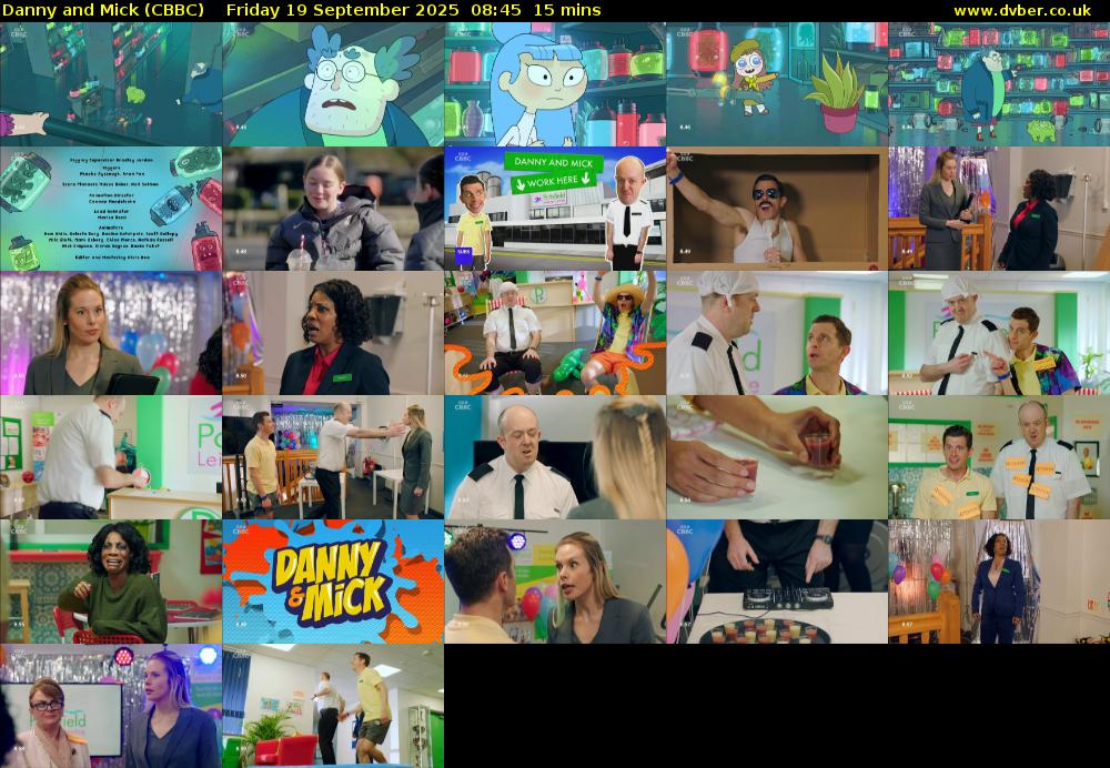 Danny and Mick (CBBC) Friday 19 September 2025 08:45 - 09:00