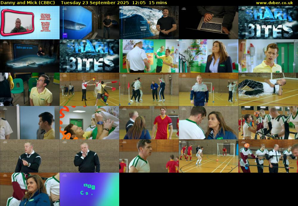 Danny and Mick (CBBC) Tuesday 23 September 2025 12:05 - 12:20