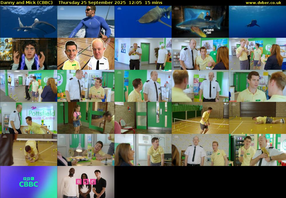 Danny and Mick (CBBC) Thursday 25 September 2025 12:05 - 12:20