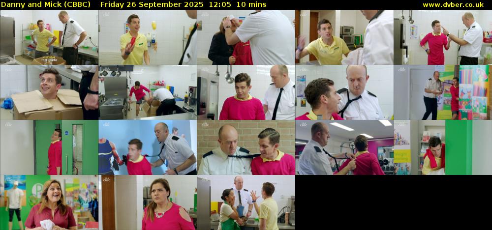 Danny and Mick (CBBC) Friday 26 September 2025 12:05 - 12:15
