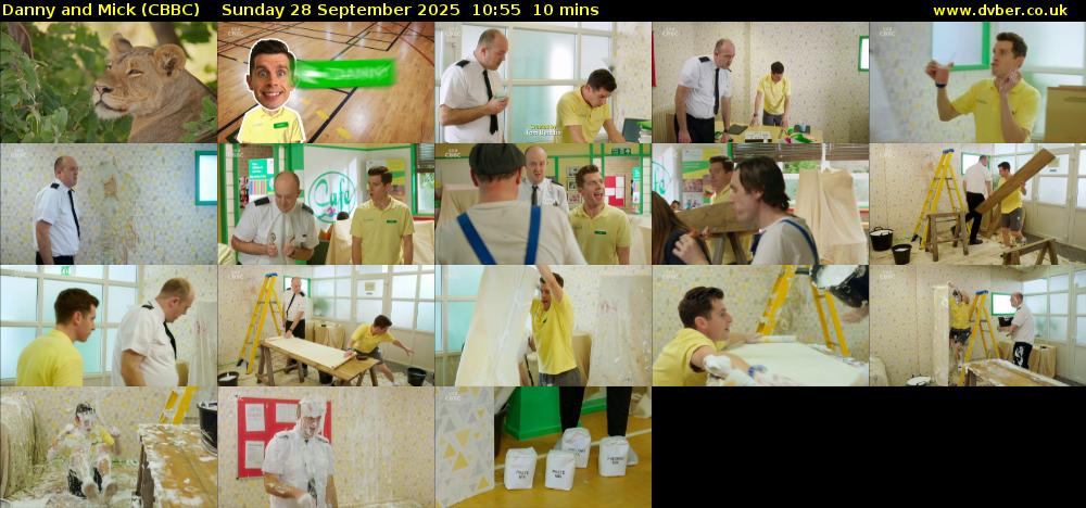 Danny and Mick (CBBC) Sunday 28 September 2025 10:55 - 11:05
