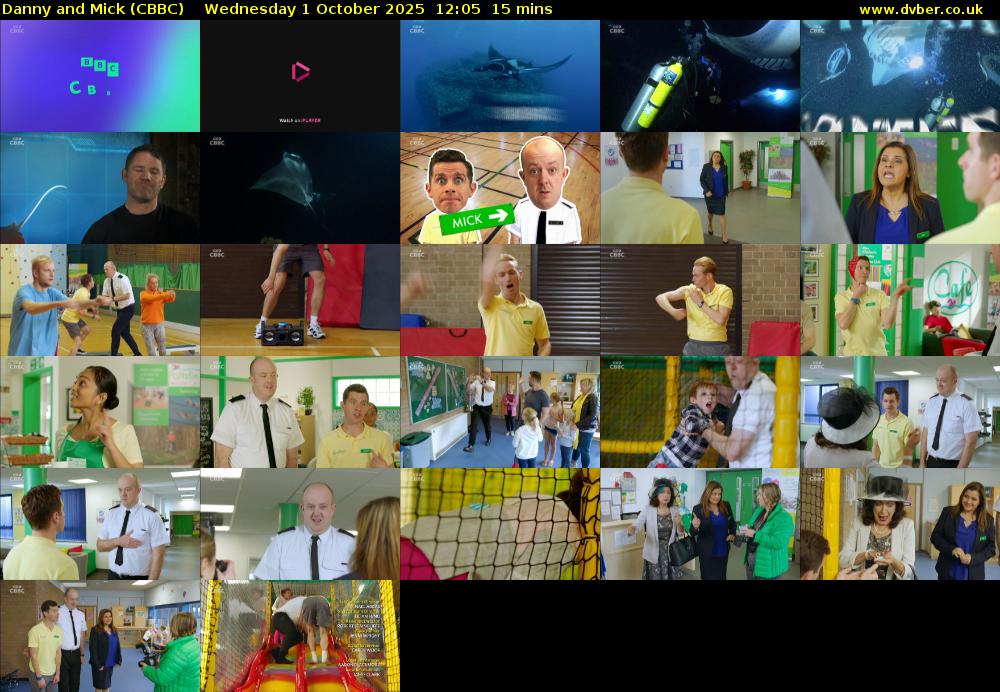 Danny and Mick (CBBC) Wednesday 1 October 2025 12:05 - 12:20