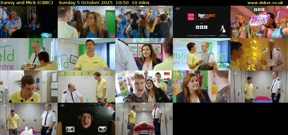 Danny and Mick (CBBC) Sunday 5 October 2025 10:50 - 11:00