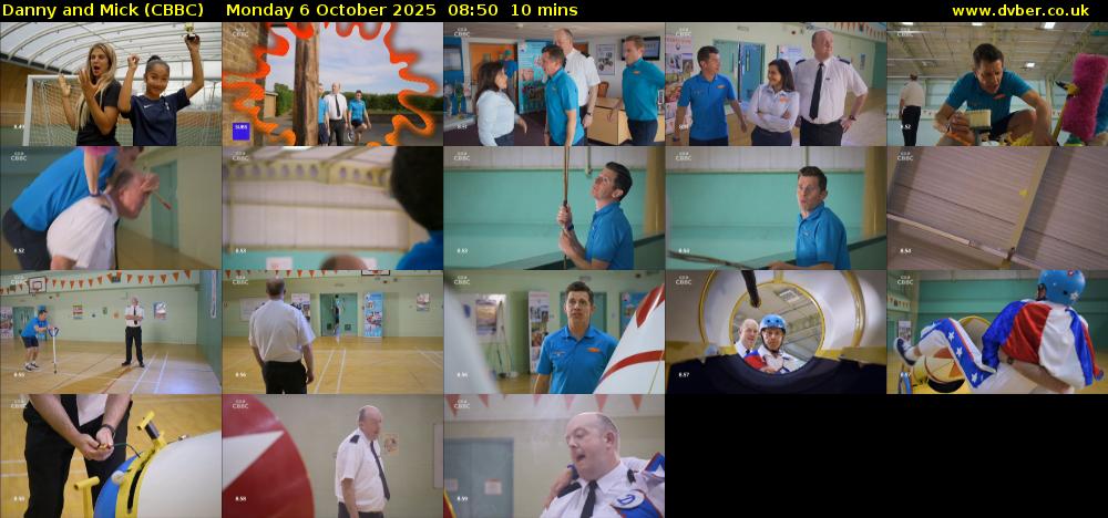 Danny and Mick (CBBC) Monday 6 October 2025 08:50 - 09:00